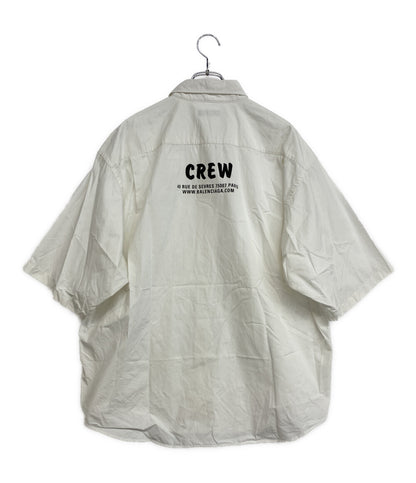 バレンシアガ CREWロゴオーバーサイズ半袖シャツ 20SS メンズ SIZE 40 BALENCIAGA