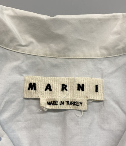 MARNI 半袖シャツ ロゴプリントオープンカラーシャツ 21ss メンズ SIZE 46 マルニ