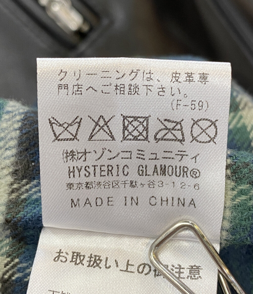 ヒステリックグラマー シングルライダースジャケット RAZOR