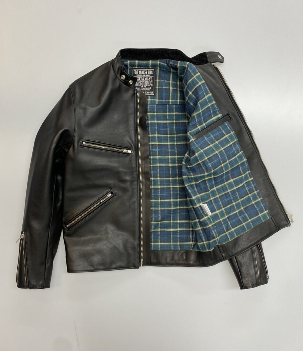 ヒステリックグラマー　グレー　レザー シングルライダースジャケット HYSTERIC GLAMOUR（ライダースジャケット）のフリマアイテム一覧