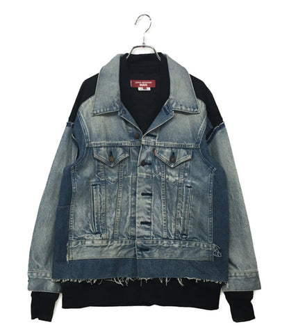 JUNYA WATANABE MAN マン デニムジャケット カーディガンドッキング 25SS WO-J206 メンズ SIZE XS ジュンヤワタナベ