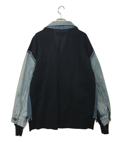 JUNYA WATANABE MAN マン デニムジャケット カーディガンドッキング 25SS WO-J206 メンズ SIZE XS ジュンヤワタナベ