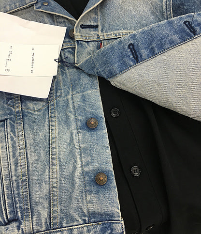 ジュンヤワタナベ マン デニムジャケット カーディガンドッキング 25SS WO-J206 メンズ SIZE XS JUNYA WATANABE MAN