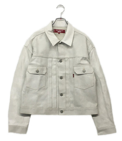 JUNYA WATANABE MAN マン デニムジャケット ペンキ加工トラッカー 25SS WO-J201 メンズ SIZE S ジュンヤワタナベ