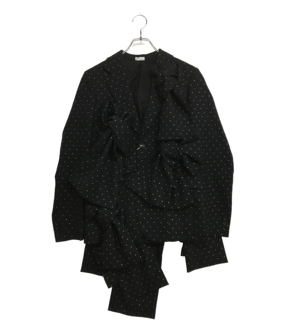 美品 COMME des GARCONS HOMME PLUS ラメファブリックリボンジャケット 25SS PO-K007 メンズ SIZE XS コムデギャルソンオムプリュス