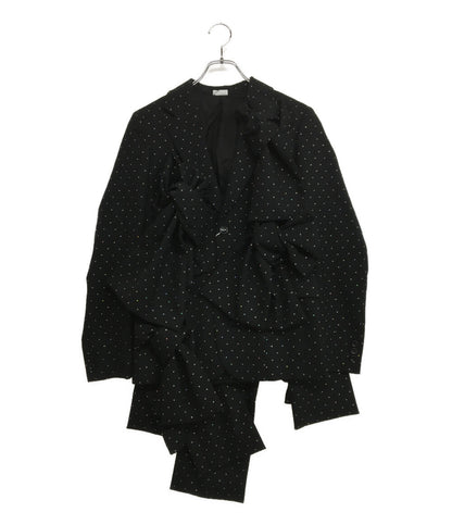 美品 COMME des GARCONS HOMME PLUS ラメファブリックリボンジャケット 25SS PO-K007 メンズ SIZE XS コムデギャルソンオムプリュス