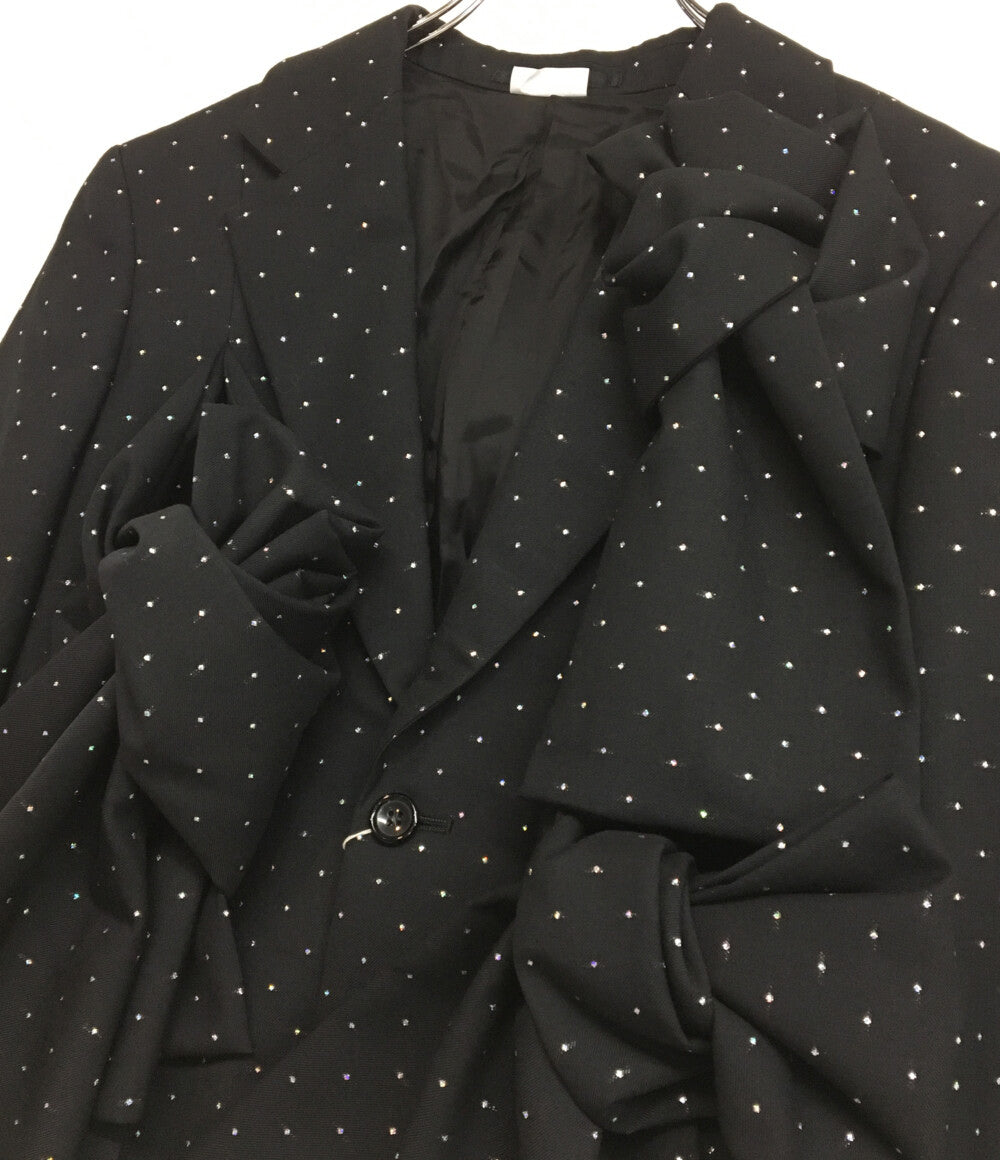 美品 COMME des GARCONS HOMME PLUS ラメファブリックリボンジャケット 25SS PO-K007 メンズ SIZE XS コムデギャルソンオムプリュス
