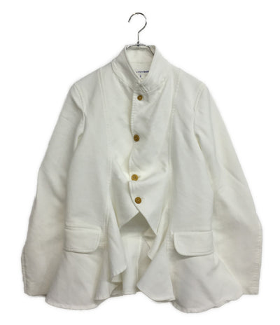 コムデギャルソンシャツ テーラードジャケット ポリ縮絨裾フレアジャケット 23SS FK-J002 メンズ SIZE XS COMME des GARCONS SHIRT