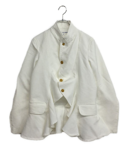 コムデギャルソンシャツ テーラードジャケット ポリ縮絨裾フレアジャケット 23SS FK-J002 メンズ SIZE XS COMME des GARCONS SHIRT
