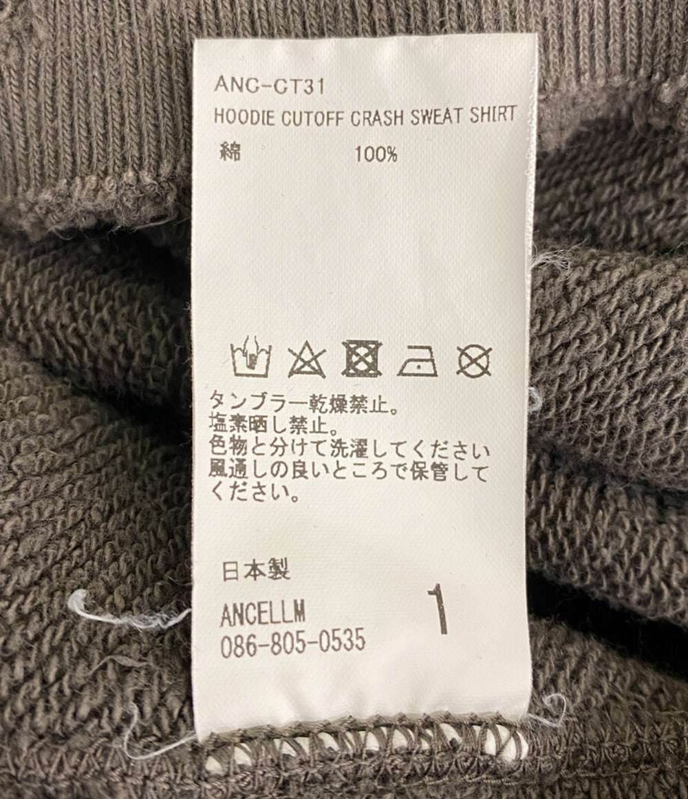 アンセルム カットオフクラッシュプルオーバースウェット 23AW メンズ SIZE 1 ANCELLM