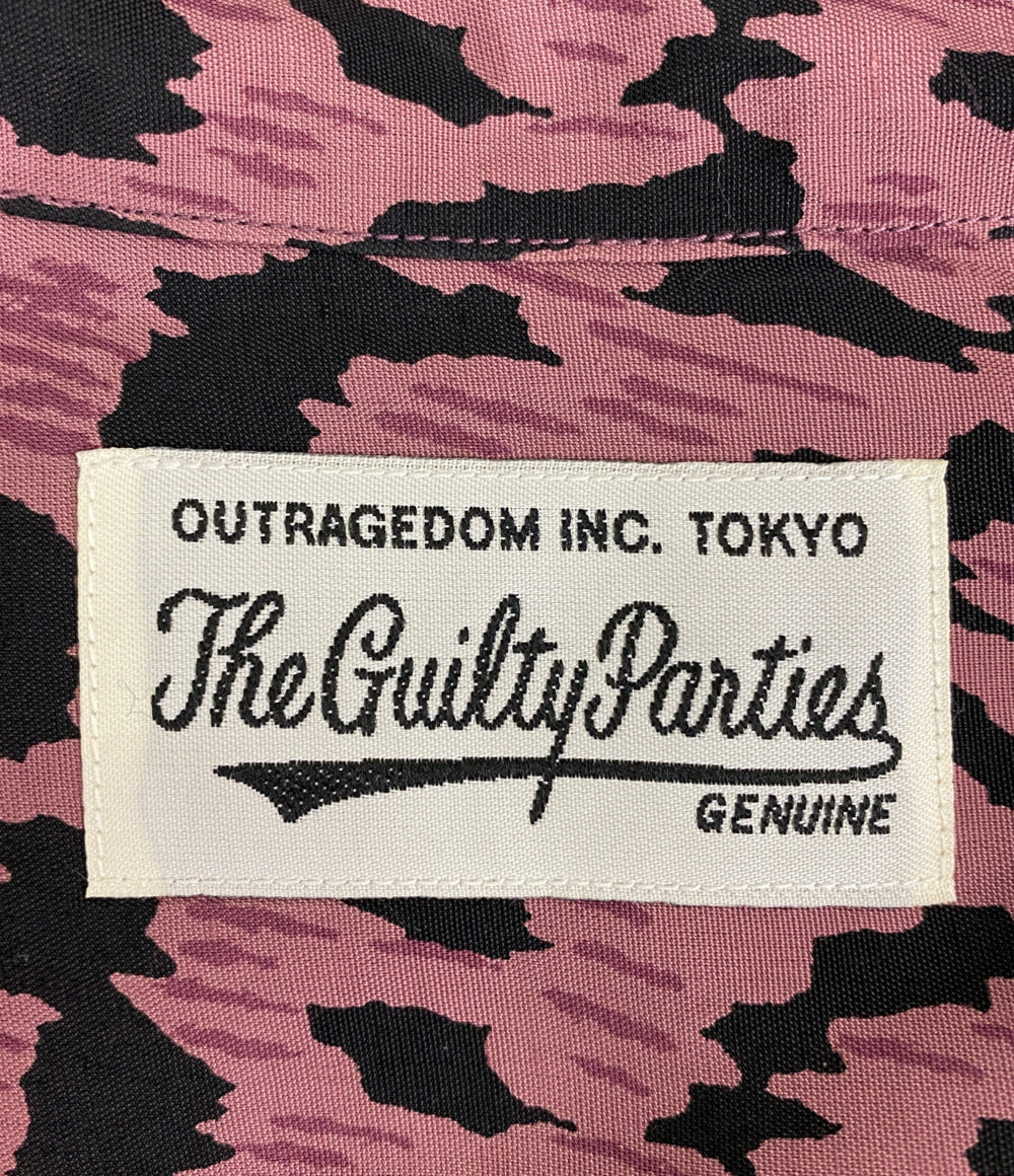 WACKO MARIA レオパード半袖シャツ オープンカラー メンズ SIZE L ワコマリア