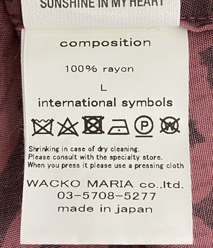 WACKO MARIA レオパード半袖シャツ オープンカラー メンズ SIZE L ワコマリア