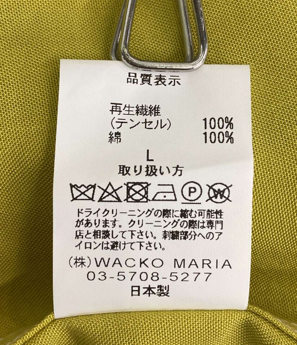 WACKO MARIA 半袖シャツ SWITCHING 50'S OPEN COLLAR SHIRT 25ss メンズ SIZE L ワコマリア