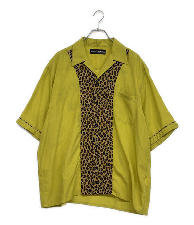 WACKO MARIA 半袖シャツ SWITCHING 50'S OPEN COLLAR SHIRT 25ss メンズ SIZE L ワコマリア