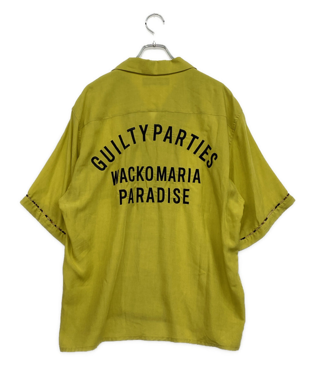 WACKO MARIA 半袖シャツ SWITCHING 50'S OPEN COLLAR SHIRT 25ss メンズ SIZE L ワコマリア