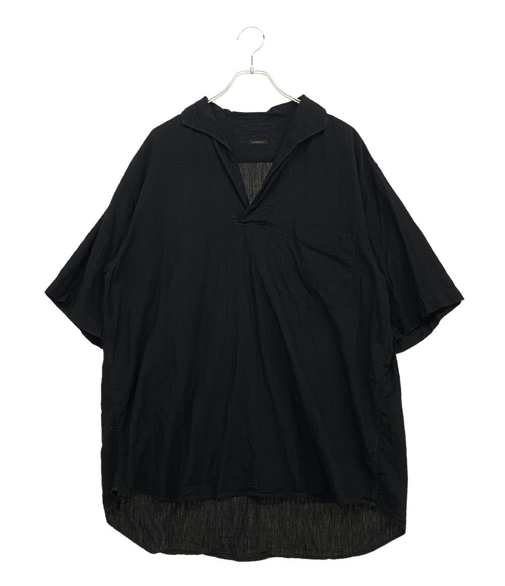 COMOLI コモリ スキッパー半袖シャツ ベタシャン 22ss メンズ SIZE 3