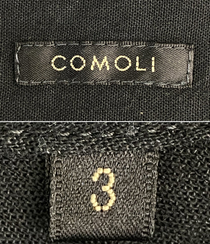COMOLI コモリ スキッパー半袖シャツ ベタシャン 22ss メンズ SIZE 3