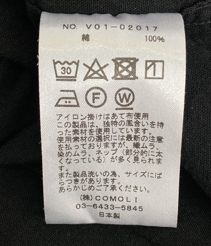 COMOLI コモリ スキッパー半袖シャツ ベタシャン 22ss メンズ SIZE 3