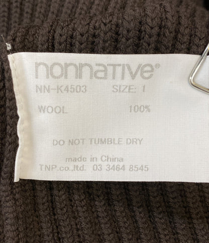 美品 nonnative 長袖ニット ハーフジップ DWELLER HALF ZIP SWEATER 24AW NN-K4503 メンズ SIZE 1 ノンネイティブ