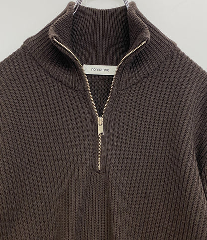 美品 nonnative 長袖ニット ハーフジップ DWELLER HALF ZIP SWEATER 24AW NN-K4503 メンズ SIZE 1 ノンネイティブ