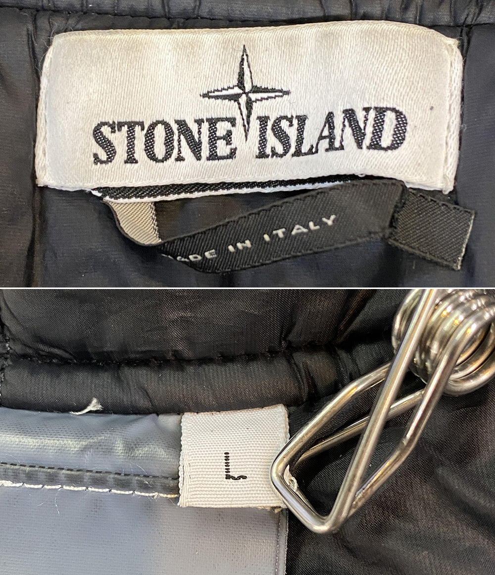 ストーンアイランド ベスト MODFIED PANAMA NYLON LEATHER VEST 中綿 メンズ SIZE L STONE ISLAND