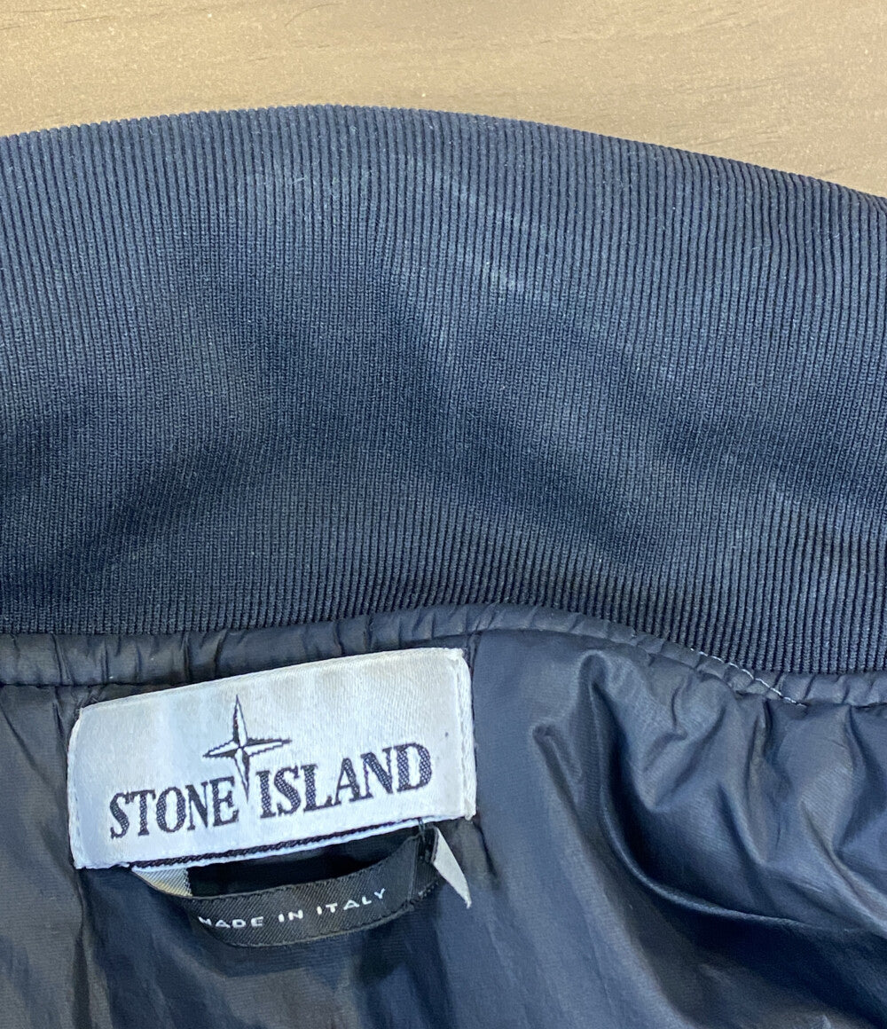 ストーンアイランド ベスト MODFIED PANAMA NYLON LEATHER VEST 中綿 メンズ SIZE L STONE ISLAND