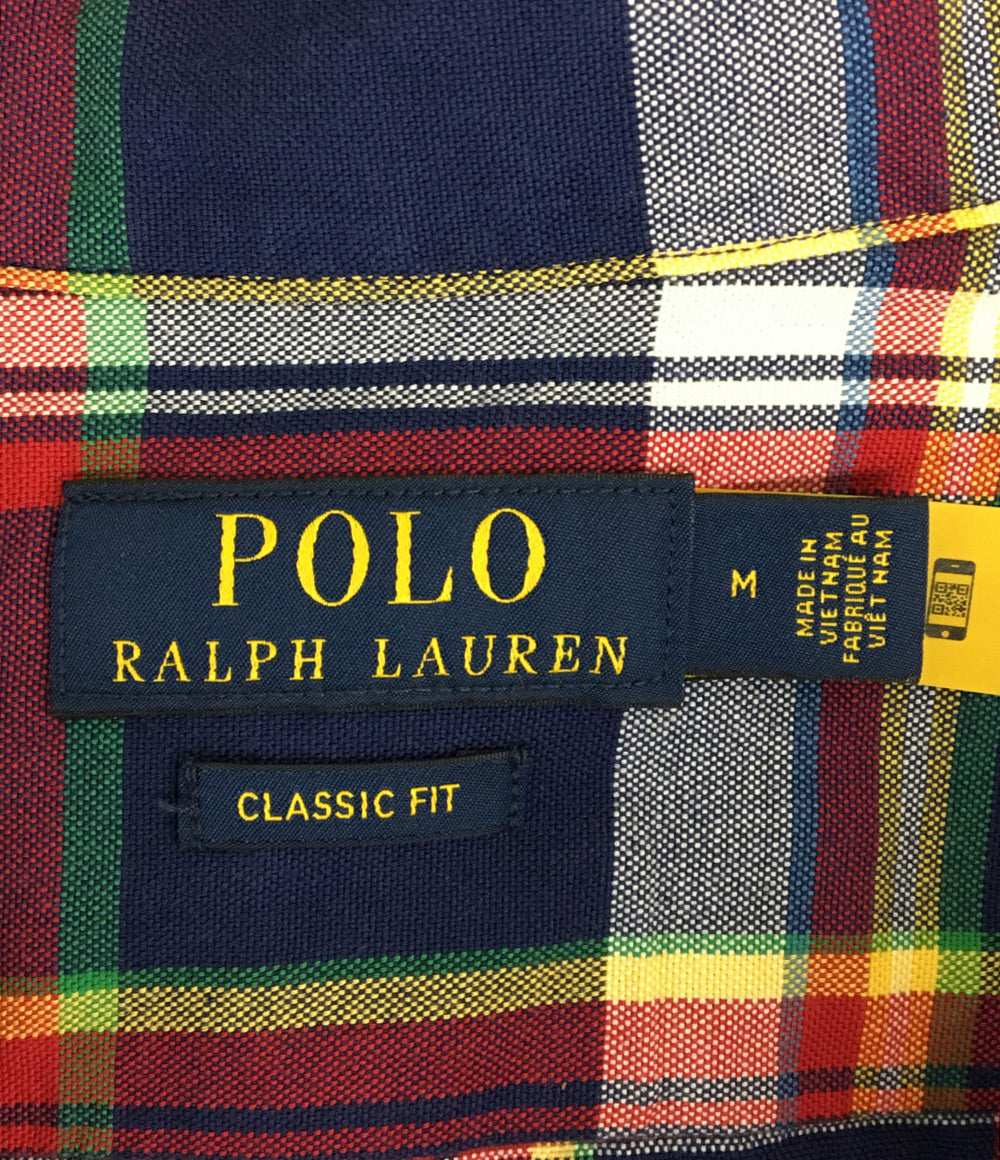ポロ・ラルフローレン 長袖シャツ CLASSIC FIT PLAID OXFORD WORKSHIRT メンズ SIZE M POLO RALPH LAUREN