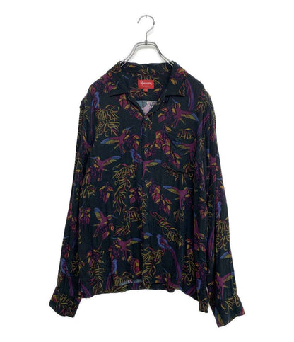 シュプリーム 訳あり 長袖シャツ Birds Of Paradise Rayon Shirt 16AW メンズ SIZE M Supreme