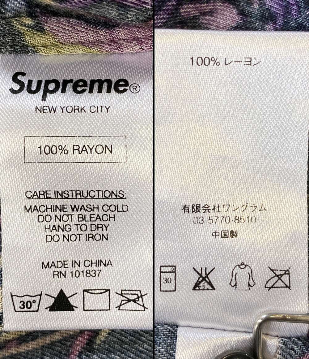 シュプリーム 訳あり 長袖シャツ Birds Of Paradise Rayon Shirt 16AW メンズ SIZE M Supreme