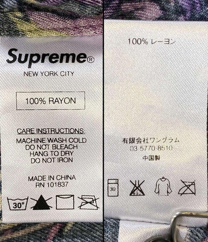 シュプリーム 訳あり 長袖シャツ Birds Of Paradise Rayon Shirt 16AW メンズ SIZE M Supreme