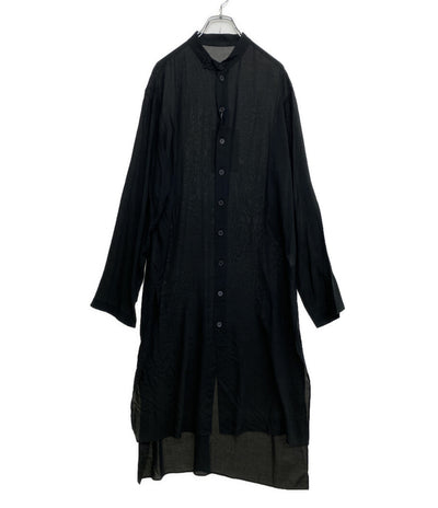 ヨウジヤマモトプールオム 長袖シャツ 80 MODAL LOAN STAND COLLAR LONG BLOUSE 25SS HP-B23-233-1 メンズ SIZE 1 YOHJI YAMAMOTO POUR HOMME