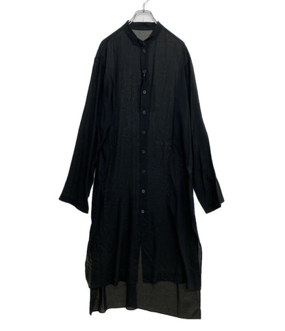ヨウジヤマモトプールオム 長袖シャツ 80 MODAL LOAN STAND COLLAR LONG BLOUSE 25SS HP-B23-233-1 メンズ SIZE 1 YOHJI YAMAMOTO POUR HOMME