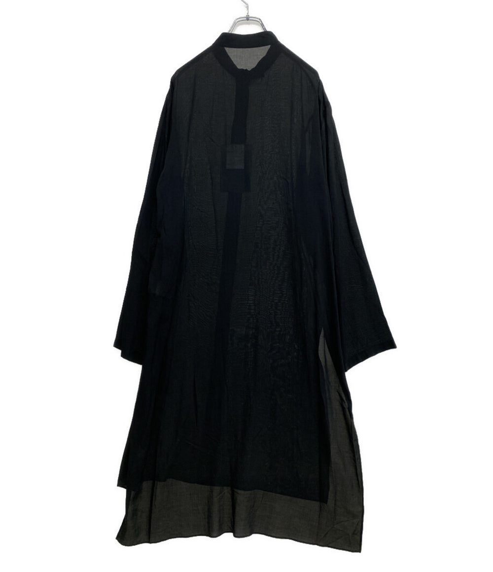 ヨウジヤマモトプールオム 長袖シャツ 80 MODAL LOAN STAND COLLAR LONG BLOUSE 25SS HP-B23-233-1 メンズ SIZE 1 YOHJI YAMAMOTO POUR HOMME