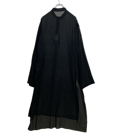 ヨウジヤマモトプールオム 長袖シャツ 80 MODAL LOAN STAND COLLAR LONG BLOUSE 25SS HP-B23-233-1 メンズ SIZE 1 YOHJI YAMAMOTO POUR HOMME