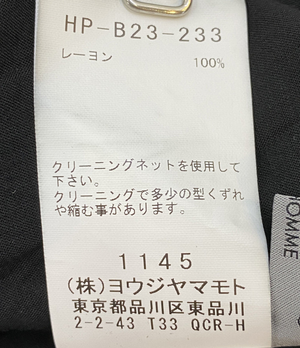 ヨウジヤマモトプールオム 長袖シャツ 80 MODAL LOAN STAND COLLAR LONG BLOUSE 25SS HP-B23-233-1 メンズ SIZE 1 YOHJI YAMAMOTO POUR HOMME