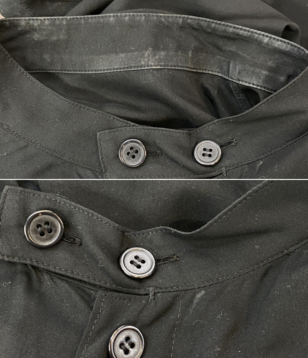 ヨウジヤマモトプールオム 長袖シャツ 80 MODAL LOAN STAND COLLAR LONG BLOUSE 25SS HP-B23-233-1 メンズ SIZE 1 YOHJI YAMAMOTO POUR HOMME