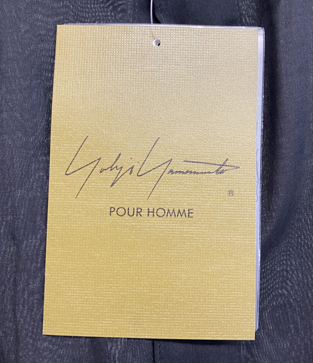 ヨウジヤマモトプールオム 長袖シャツ 80 MODAL LOAN STAND COLLAR LONG BLOUSE 25SS HP-B23-233-1 メンズ SIZE 1 YOHJI YAMAMOTO POUR HOMME