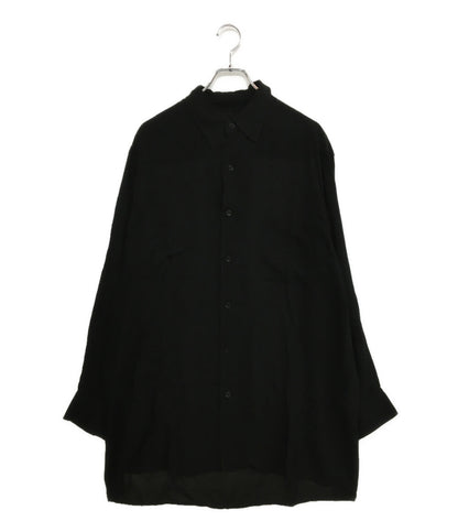 YOHJI YAMAMOTO POUR HOMME 長袖シャツ CM CELLULOSE LAWN Z-STANDARD BIG WPK B 24SS HS-B06-200 メンズ SIZE 2 ヨウジヤマモトプールオム