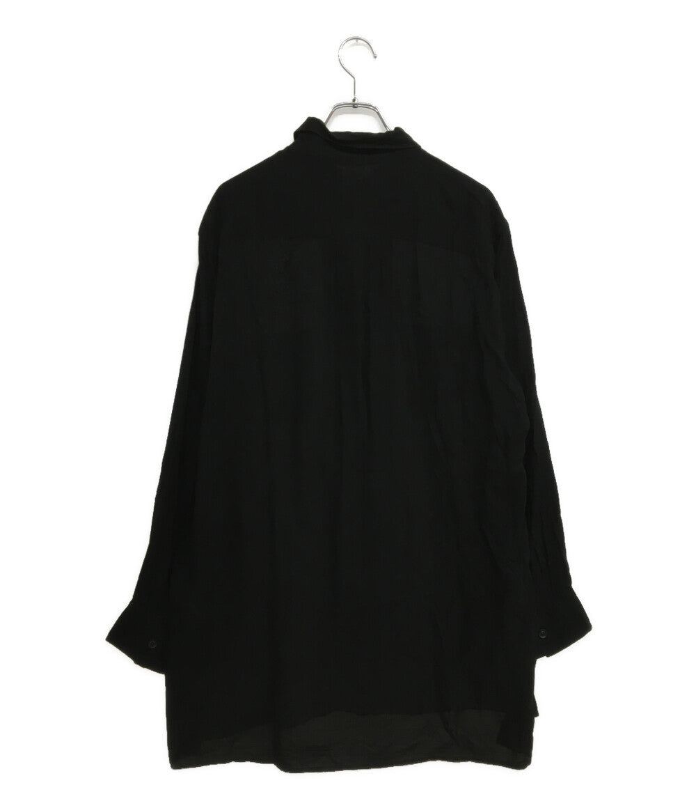 YOHJI YAMAMOTO POUR HOMME 長袖シャツ CM CELLULOSE LAWN Z-STANDARD BIG WPK B 24SS HS-B06-200 メンズ SIZE 2 ヨウジヤマモトプールオム