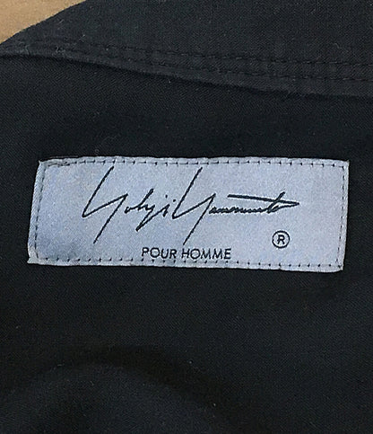 YOHJI YAMAMOTO POUR HOMME 長袖シャツ CM CELLULOSE LAWN Z-STANDARD BIG WPK B 24SS HS-B06-200 メンズ SIZE 2 ヨウジヤマモトプールオム