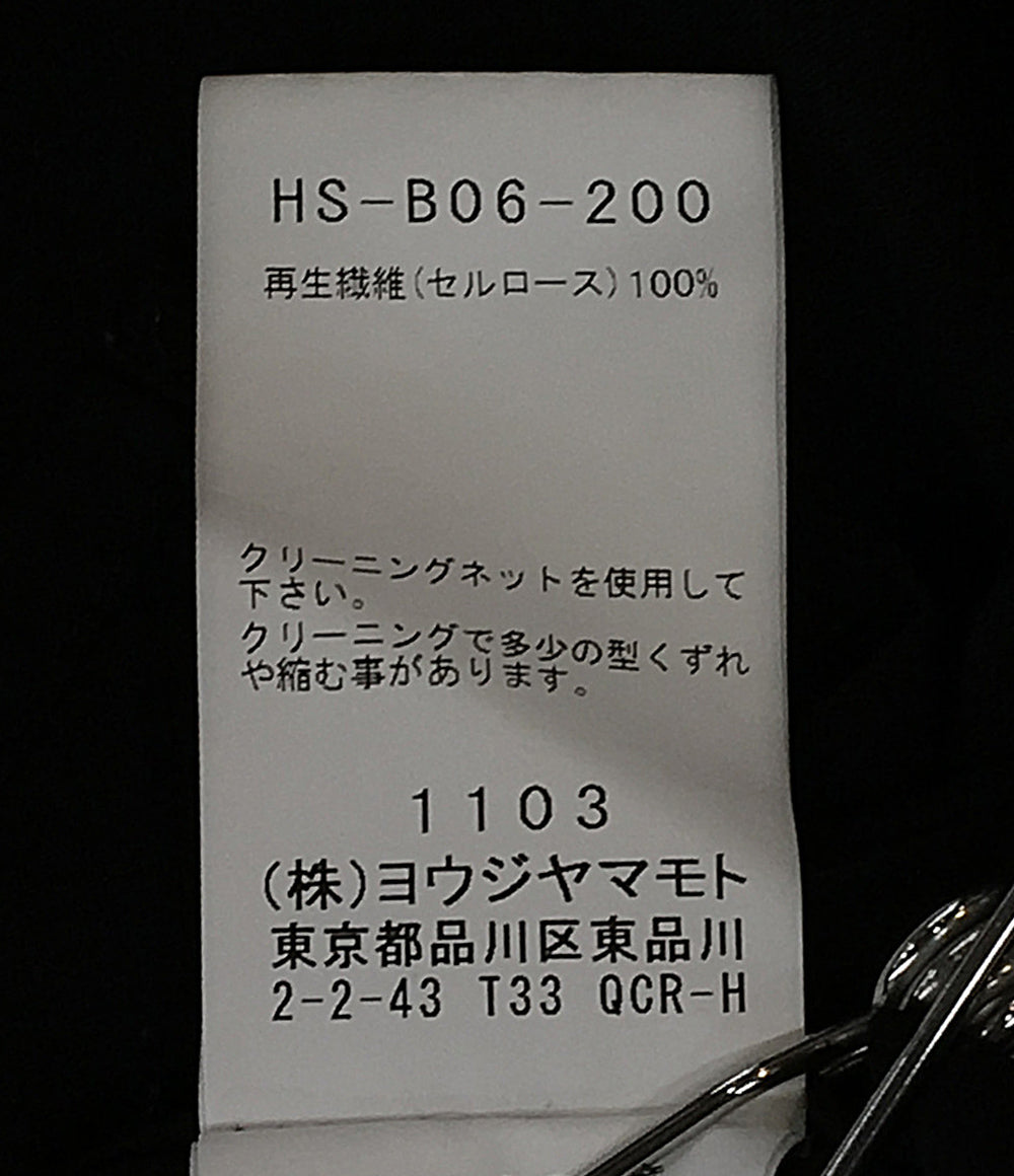 YOHJI YAMAMOTO POUR HOMME 長袖シャツ CM CELLULOSE LAWN Z-STANDARD BIG WPK B 24SS HS-B06-200 メンズ SIZE 2 ヨウジヤマモトプールオム