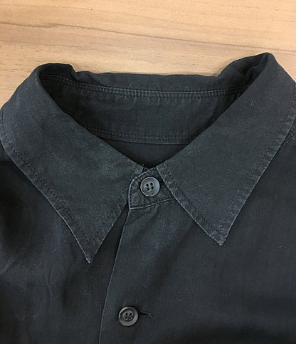YOHJI YAMAMOTO POUR HOMME 長袖シャツ CM CELLULOSE LAWN Z-STANDARD BIG WPK B 24SS HS-B06-200 メンズ SIZE 2 ヨウジヤマモトプールオム