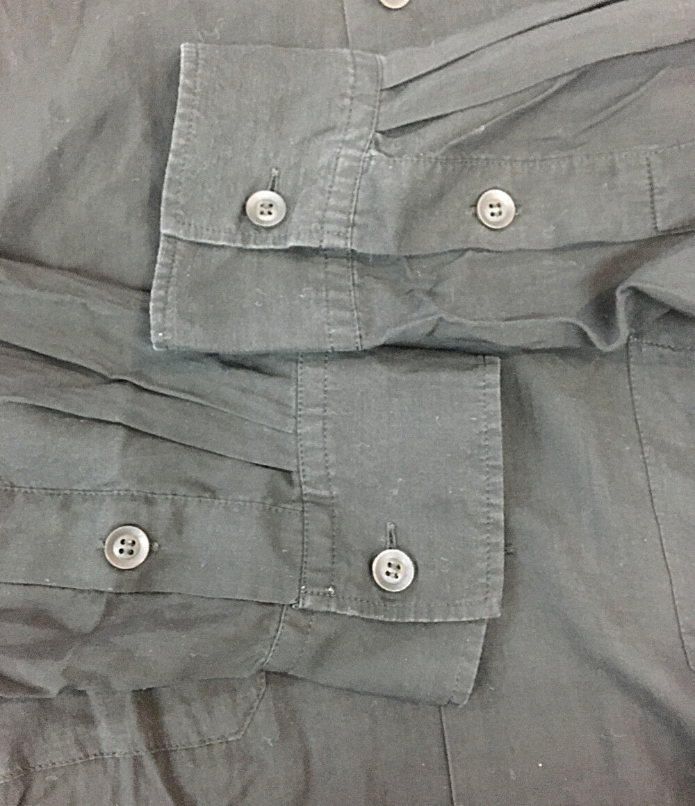 YOHJI YAMAMOTO POUR HOMME 長袖シャツ CM CELLULOSE LAWN Z-STANDARD BIG WPK B 24SS HS-B06-200 メンズ SIZE 2 ヨウジヤマモトプールオム