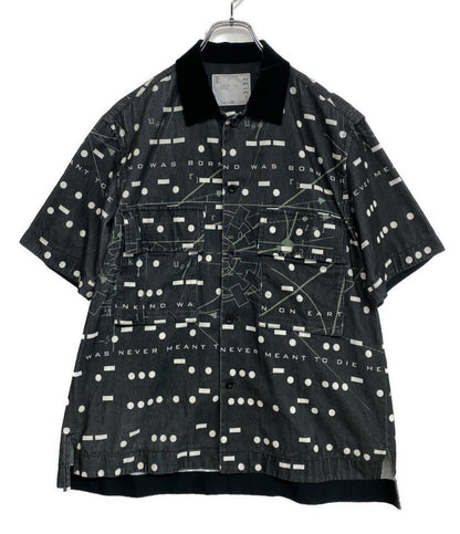 サカイ インターステラー コラボ ジオメトリックパターンシャツ 23AW 23-03132M メンズ SIZE 1 sacai