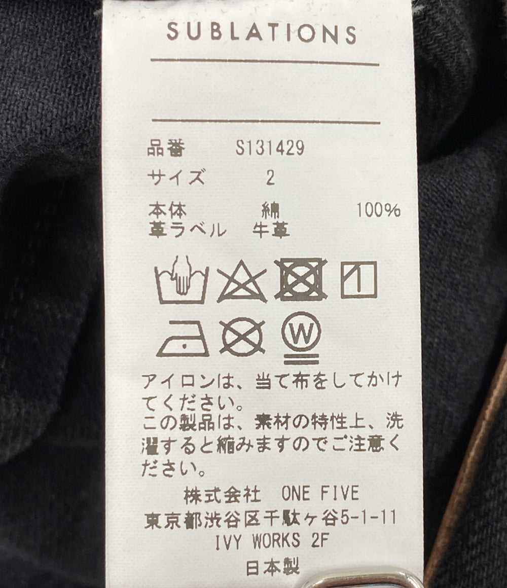 SUBLATION サブレーション バギーパンツ ワイドシームデニム 25SS S131429 メンズ SIZE 2