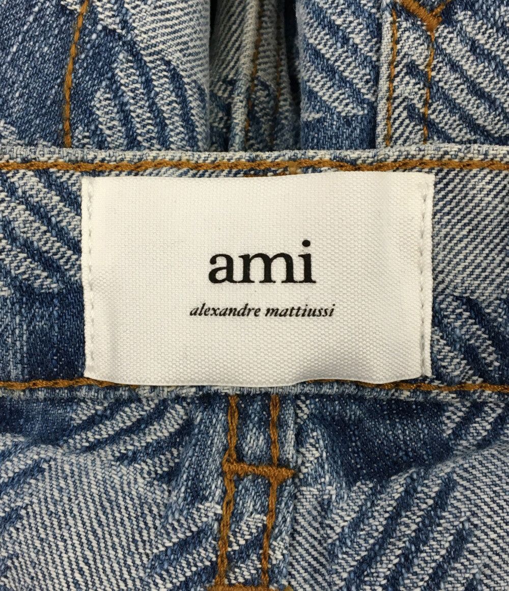 美品 AMI PARIS アミ パリス デニムパンツ CHECKED ALEX FIT 23SS メンズ SIZE 30