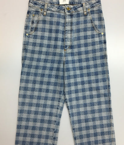 美品 AMI PARIS アミ パリス デニムパンツ CHECKED ALEX FIT 23SS メンズ SIZE 30