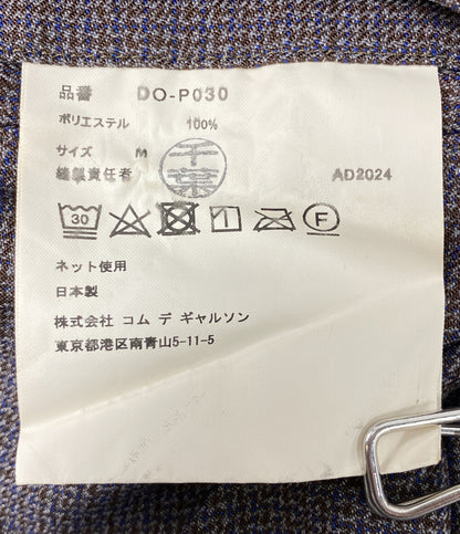 美品 COMME des GARCONS HOMME DEUX コムデギャルソン オムドゥ ポリエステルチェックイージーパンツ 25SS DO-P030 メンズ SIZE M