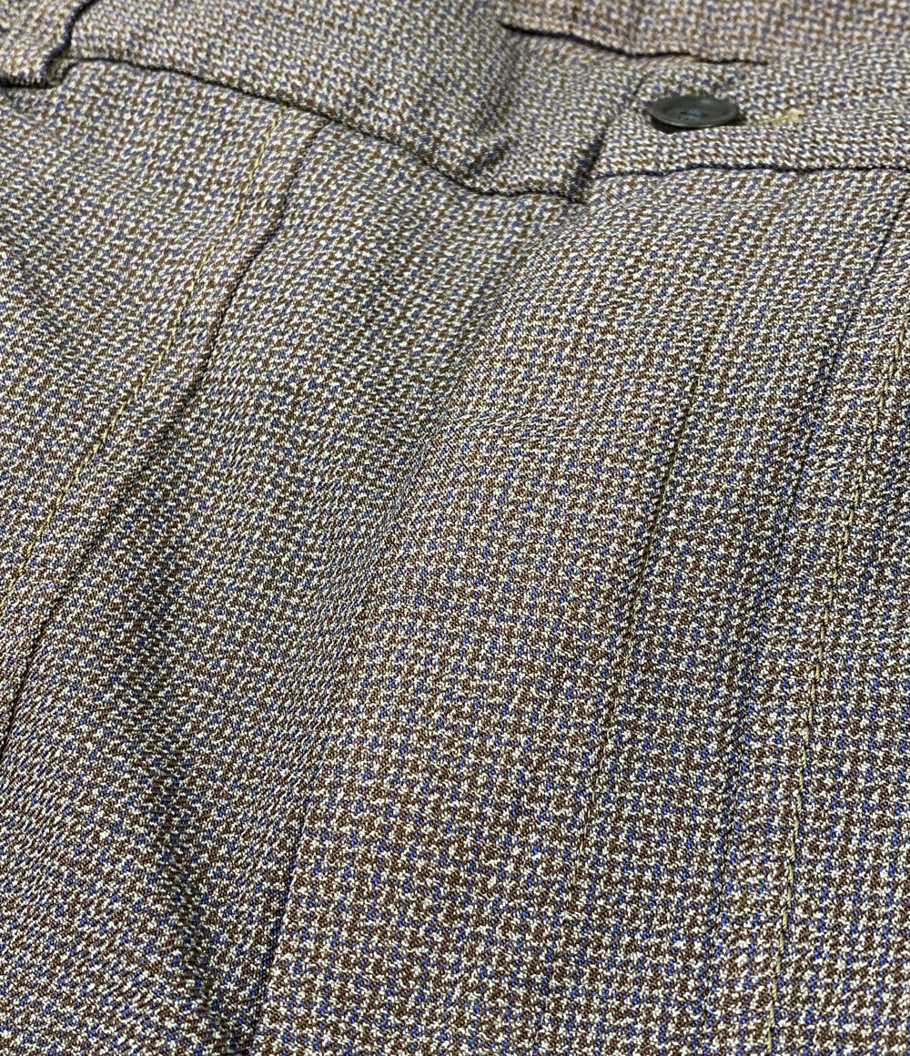 美品 COMME des GARCONS HOMME DEUX コムデギャルソン オムドゥ ポリエステルチェックイージーパンツ 25SS DO-P030 メンズ SIZE M