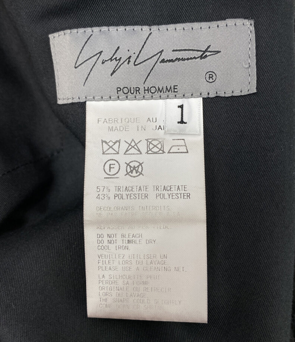 ヨウジヤマモトプールオム サルエルパンツ A TUXEDO SARROUEL PANTS 25SS HP-P39-500 メンズ SIZE 1 YOHJI YAMAMOTO POUR HOMME
